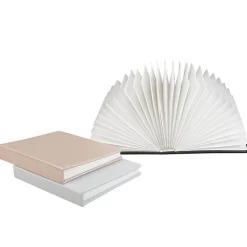 Lampe livre pliante noir, gris ou rose