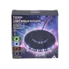 Lampe murale rotative RGB à contrôle vocal et stroboscopique Ø12,8xH2,5cm