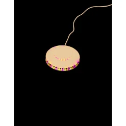 Lampe murale rotative RGB à contrôle vocal et stroboscopique Ø12,8xH2,5cm