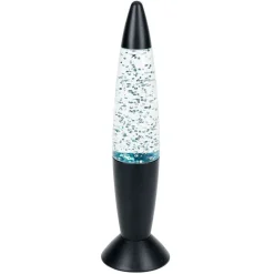 Lampe à paillettes changement de couleur Ø9xH35cm noir