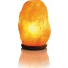 Lampe Pierre de Sel de l'Himalaya Mességué avec socle bois Ø13xH24cm < Gifi Online