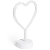 Lampe à poser d'ambiance néon rose forme coeur 20x9xH29cm