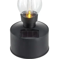 Lampe à pétrole solaire à LED blanc chaud 10x10xH21cm < Gifi Hot