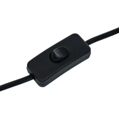 Lampe socle cylindre métal noir Ø8xH12cm