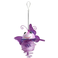 Lampe solaire forme insecte en métal à suspendre 9x8xH11cm (3 modèles)