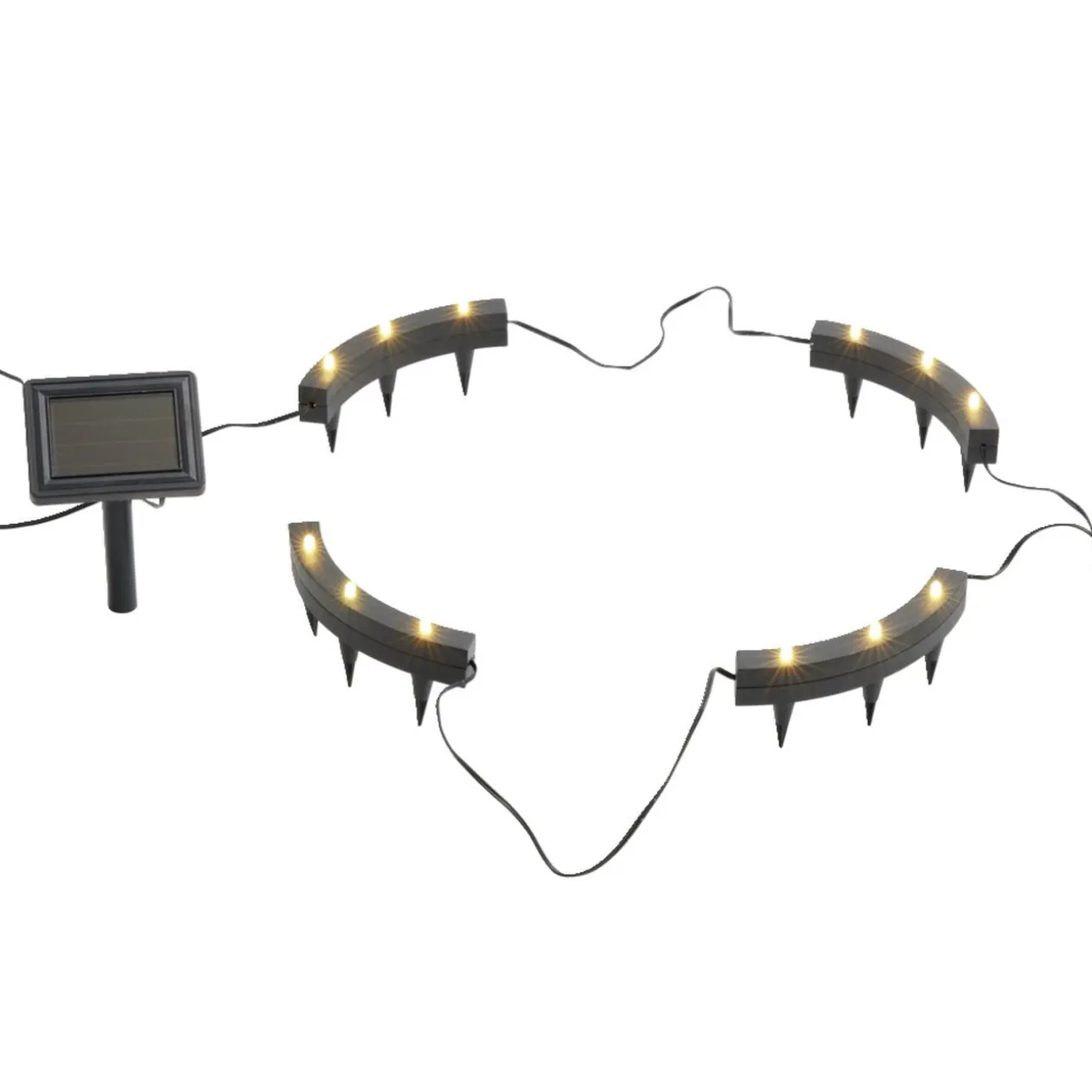 Lampe solaire 12LED spécial pot de fleur 290x5xH14cm