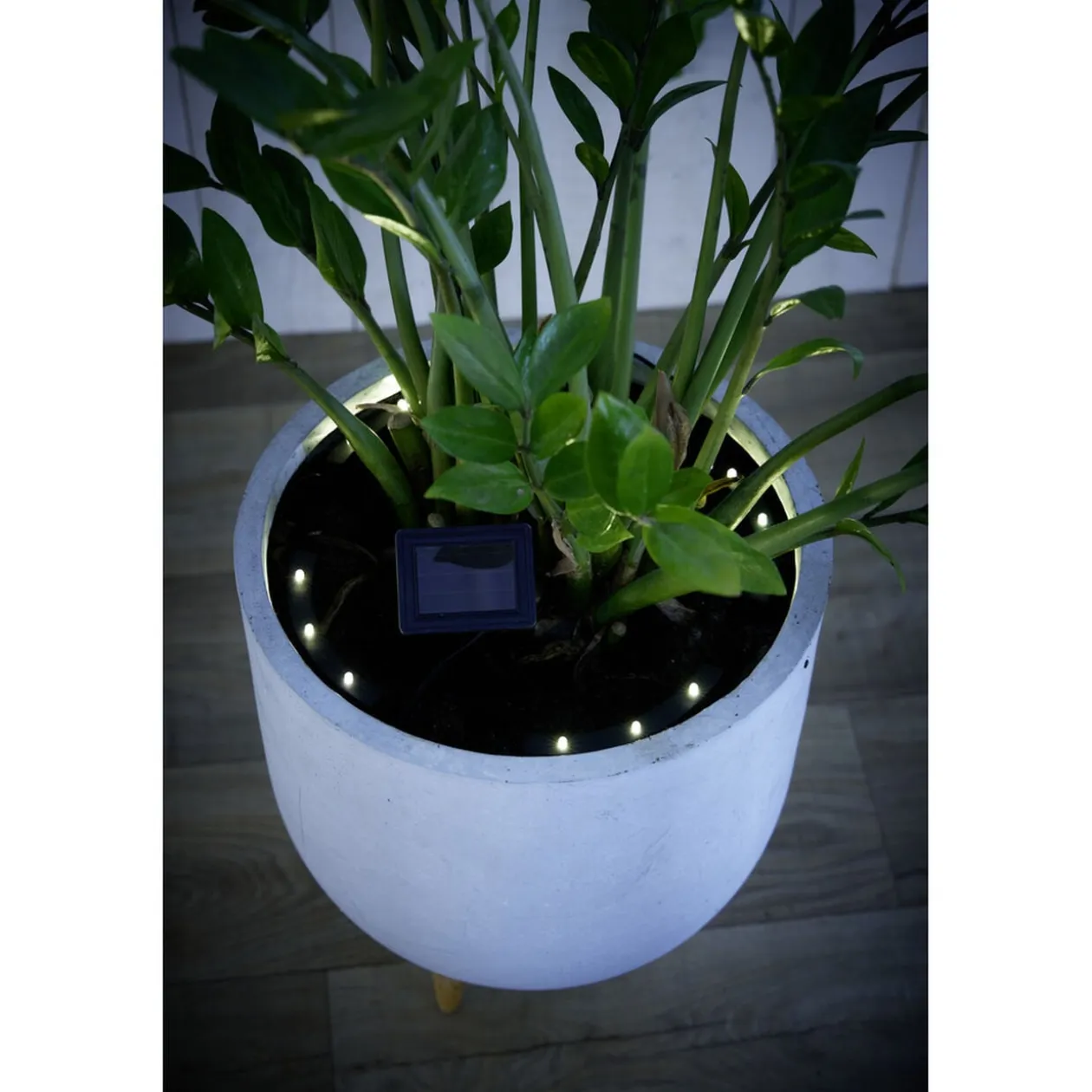 Lampe solaire 12LED spécial pot de fleur 290x5xH14cm