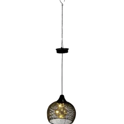 Lampe solaire 5LED à suspendre en métal Ø18,5xH70cm < Gifi Best