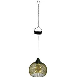 Lampe solaire 5LED à suspendre en métal Ø18,5xH70cm < Gifi Best