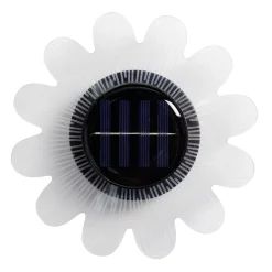 Lampe solaire murale forme fleur 12LED Ø15cm