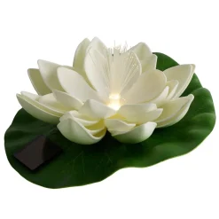 Lampe solaire nénuphar Ø17xH7cm (4 modèles) < Gifi Outlet