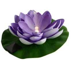 Lampe solaire nénuphar Ø17xH7cm (4 modèles) < Gifi Outlet