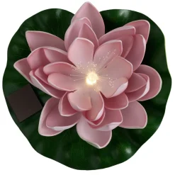 Lampe solaire nénuphar Ø17xH7cm (4 modèles) < Gifi Outlet