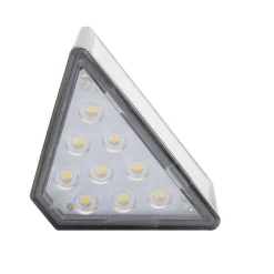 Lampe solaire noire x2 pour escalier 9LED 8,5x5,5xH5,5cm