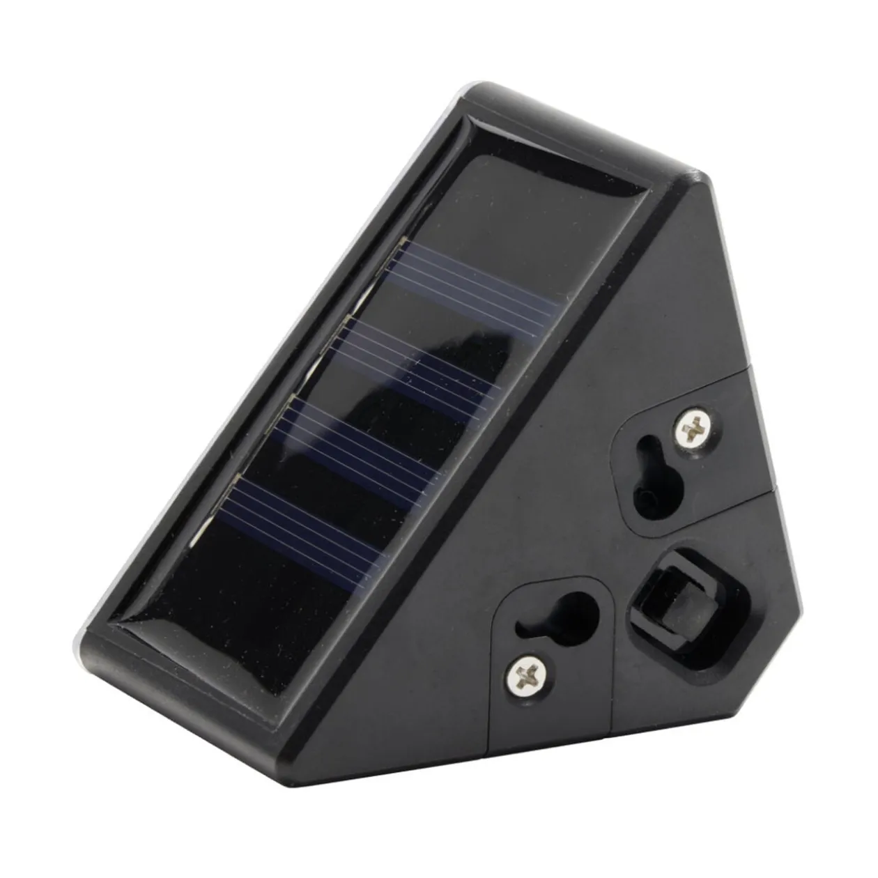 Lampe solaire noire x2 pour escalier 9LED 8,5x5,5xH5,5cm