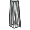 Lampe solaire à poser urban métal et plastique noir 22x22xH68cm