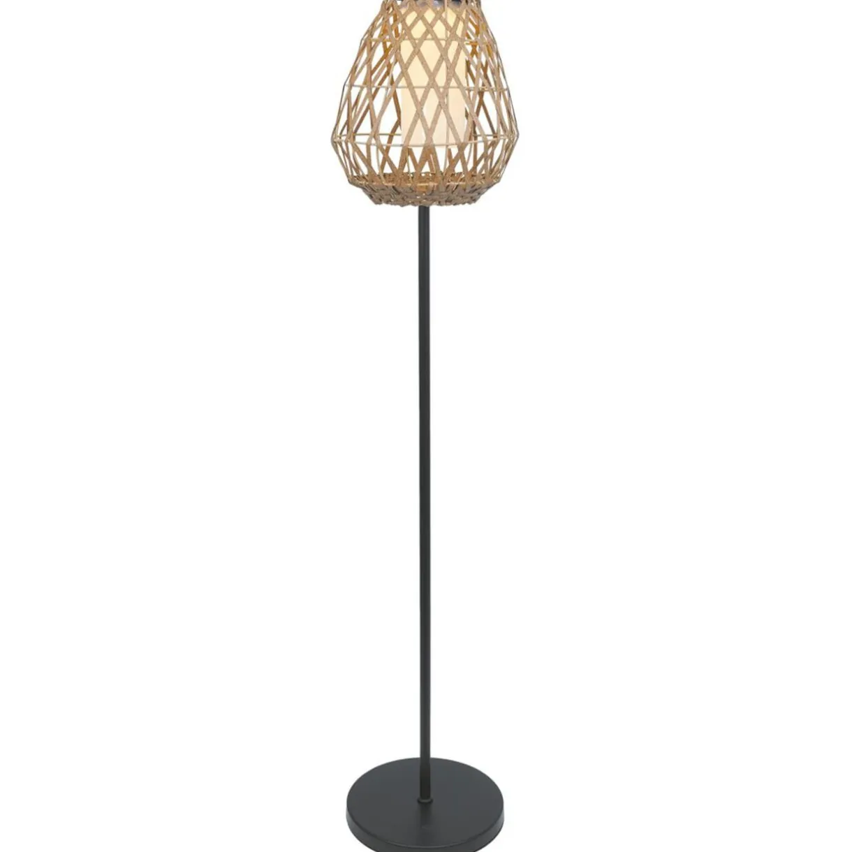 Lampe solaire sur pied osier métal Bali Ø28xH141cm < Gifi Best