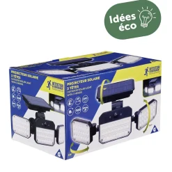 Lampe solaire triple LED 340 lumens projecteur détecteur de mouvement < Gifi Clearance