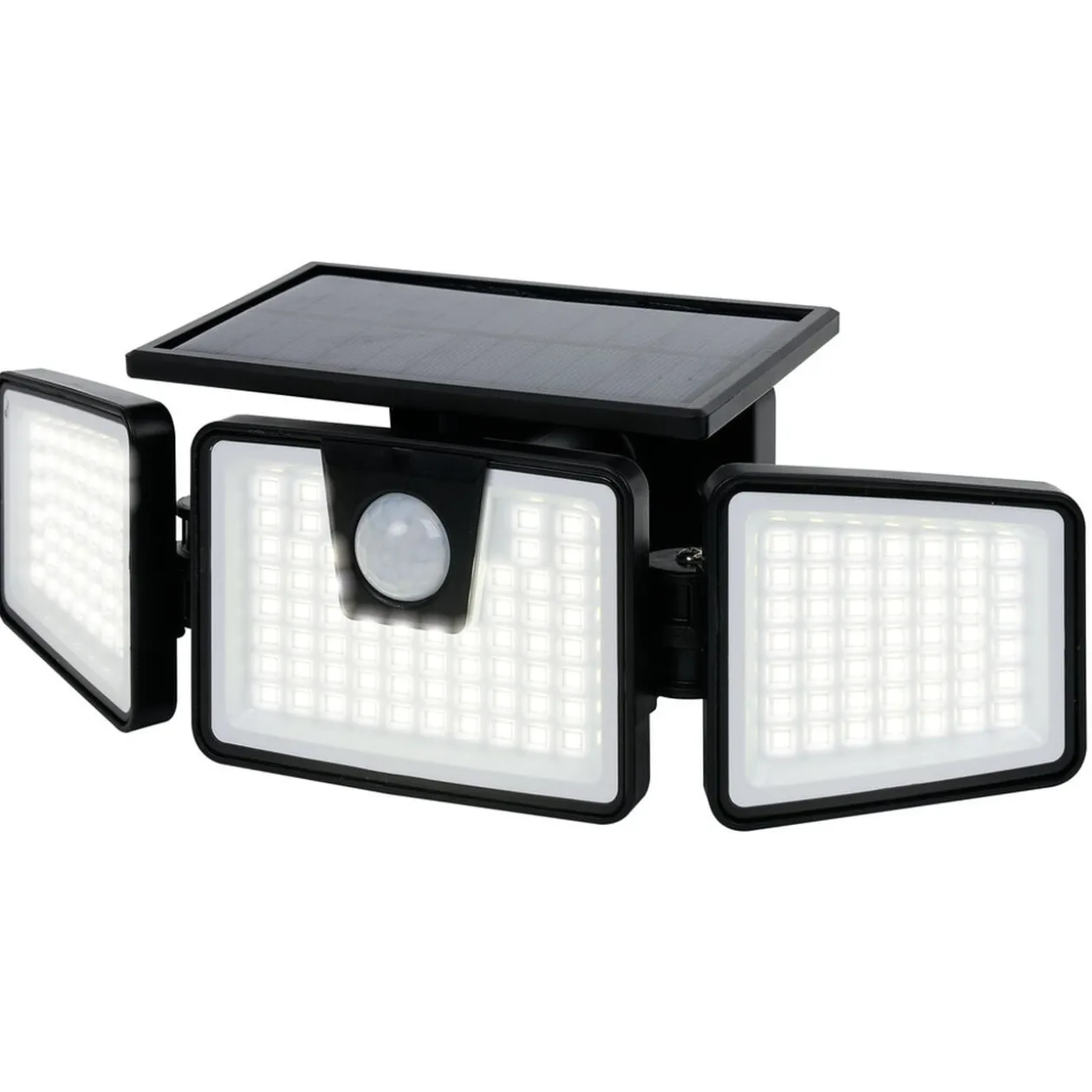 Lampe solaire triple LED 550 lumens détecteur de mouvement