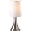 Lampe tactile Touch métal grise et blanche < Gifi Hot