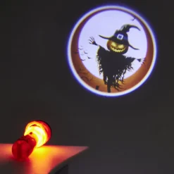 Lampe torche Halloween mini projecteur 3 disques 24 scènes