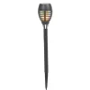 Lampe torche solaire à planter effet flamme H48cm