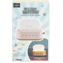 Lampe veilleuse forme toast grille-pain 13,5x5,5xH10cm < Gifi Hot