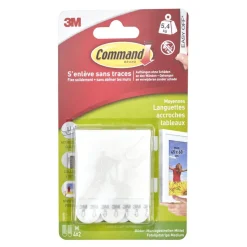 Languette de fixation 3M blanc moyen modèle x42