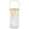 Lanterne avec anse en bois tressé bicolore < Gifi Outlet