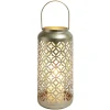 Lanterne carreaux de ciment ajourés métal doré Ø15xH34,5cm < Gifi Clearance
