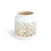 Lanterne carreaux de ciment ajourés métal blanc Ø12xH14cm < Gifi Outlet