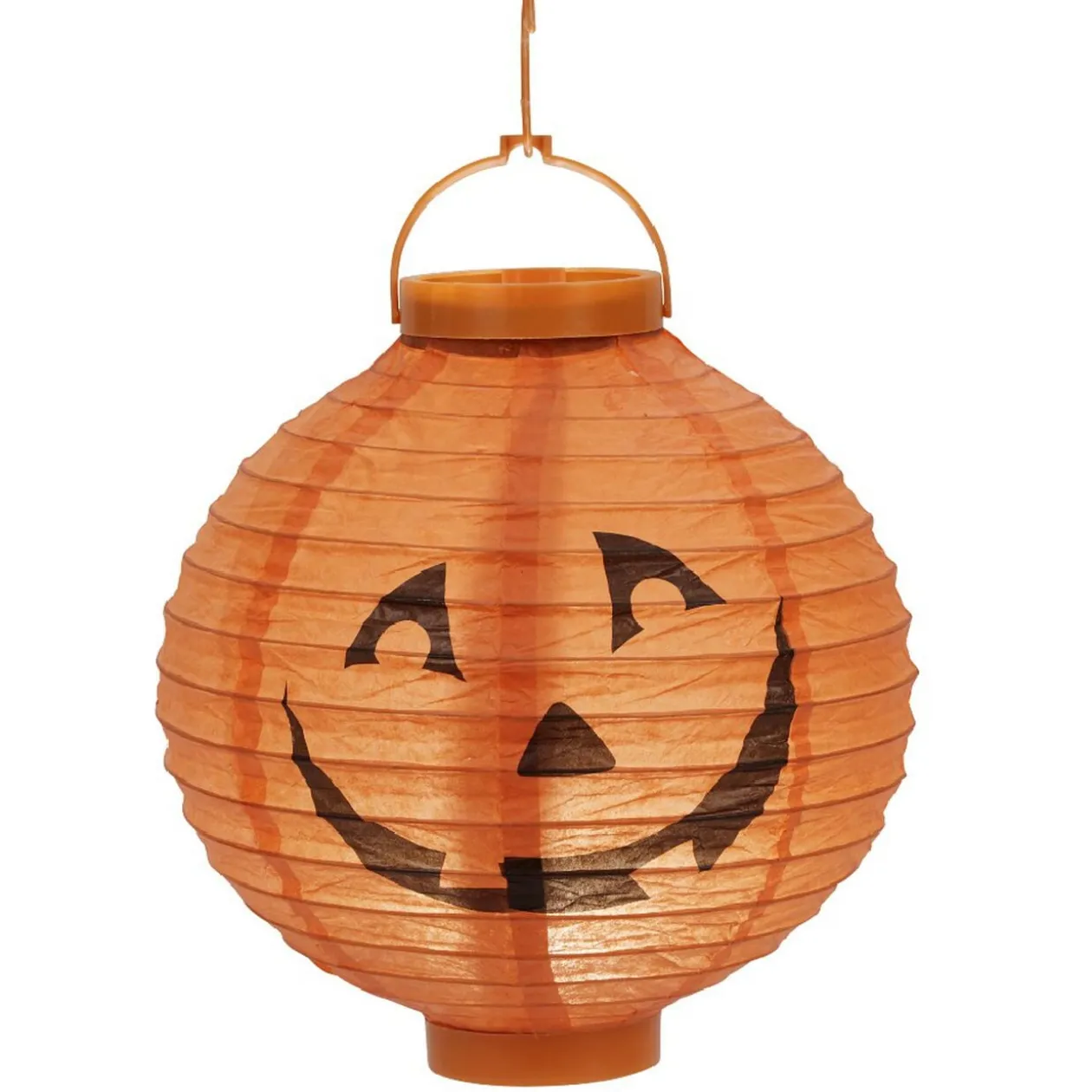 Lanterne en papier ronde lumineuse à suspendre Halloween (2 modèles)