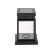 Lanterne funéraire solaire à LED plastique et fer 9x9xH12,5cm < Gifi Discount