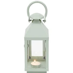 Lanterne photophore en métal vert