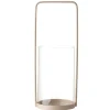 Lanterne pour bougie en métal et verre Ø8,5xH21cm (3 modèles)