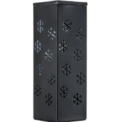 Lanterne solaire noire effet flamme < Gifi Online