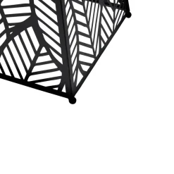 Lanterne solaire à poser métal ajouré noir 25x25xH50cm < Gifi Online