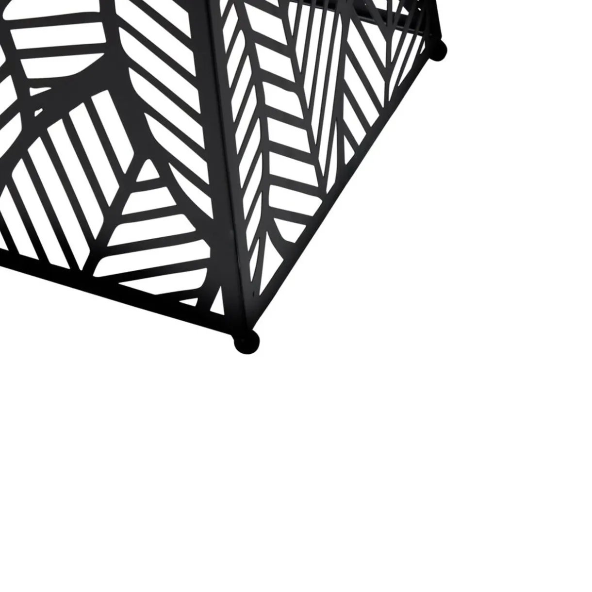 Lanterne solaire à poser métal ajouré noir 25x25xH50cm < Gifi Online