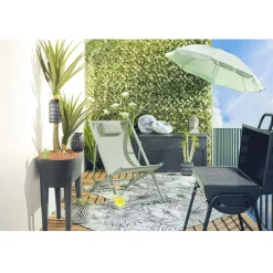 Lanterne solaire à poser ou suspendre noir 1 LED blanc chaud < Gifi Online