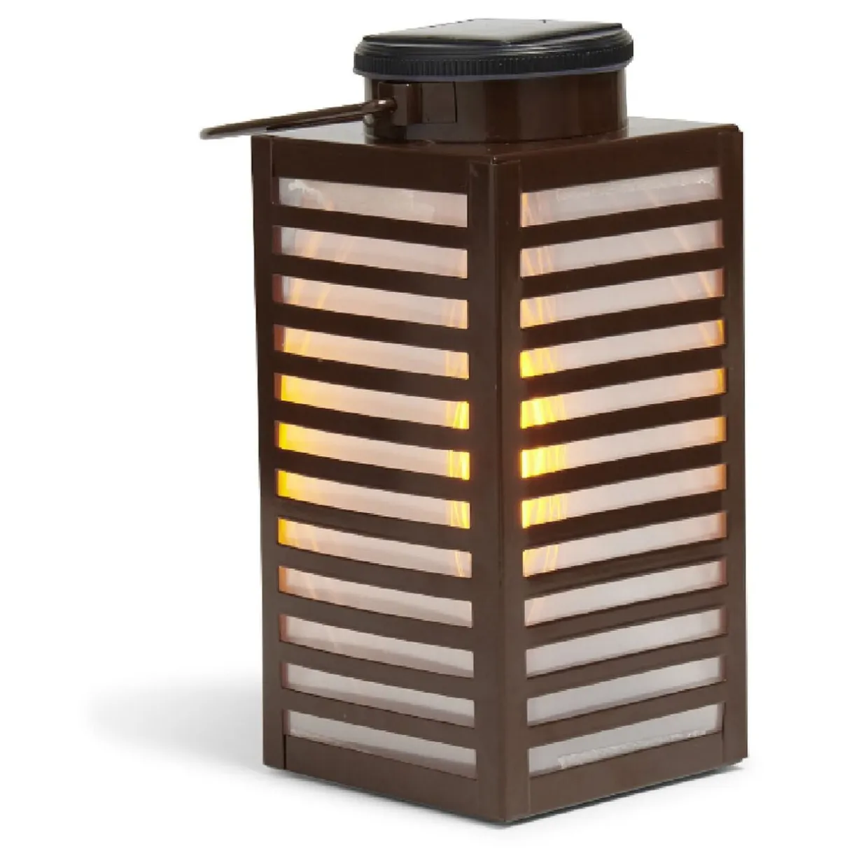 Lanterne solaire à poser ou suspendre noir 1 LED blanc chaud < Gifi Online