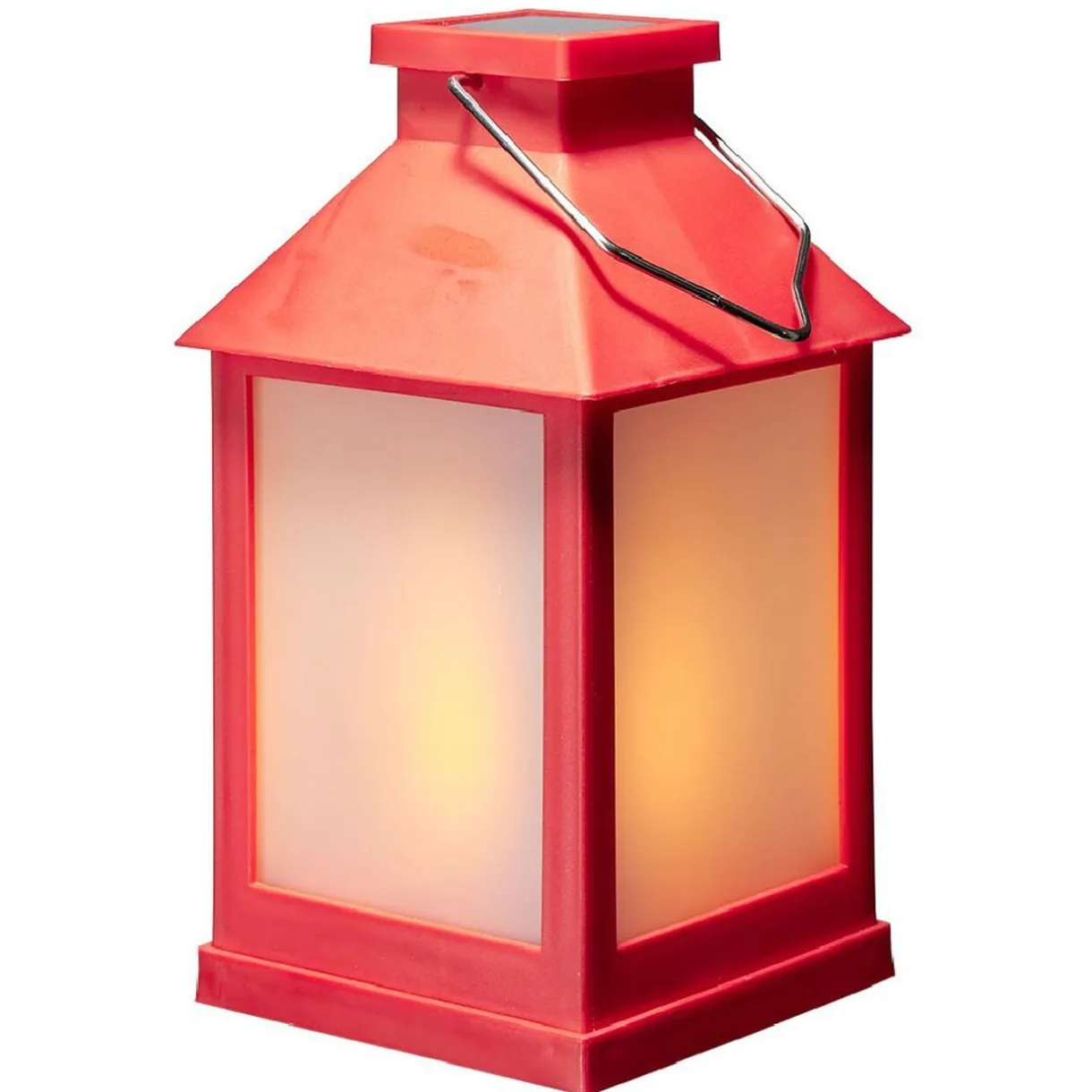 Lanterne solaire rouge 12 LED blanc chaud à poser ou suspendre H20 cm < Gifi Clearance