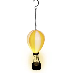 Lanterne solaire à suspendre mongolfière LED H36cm (3 modèles)