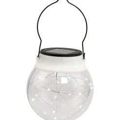 Lanterne Solaire à suspendre 20 micro Led Blanc froid