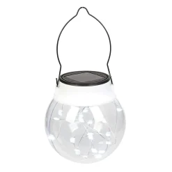 Lanterne Solaire à suspendre 20 micro Led Blanc froid