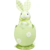 Lapin dans oeuf de Pâques motif Vichy x 2