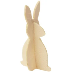 Lapin origami à poser déco Pâques feutrine Ø7,5xH15cm x3 < Gifi