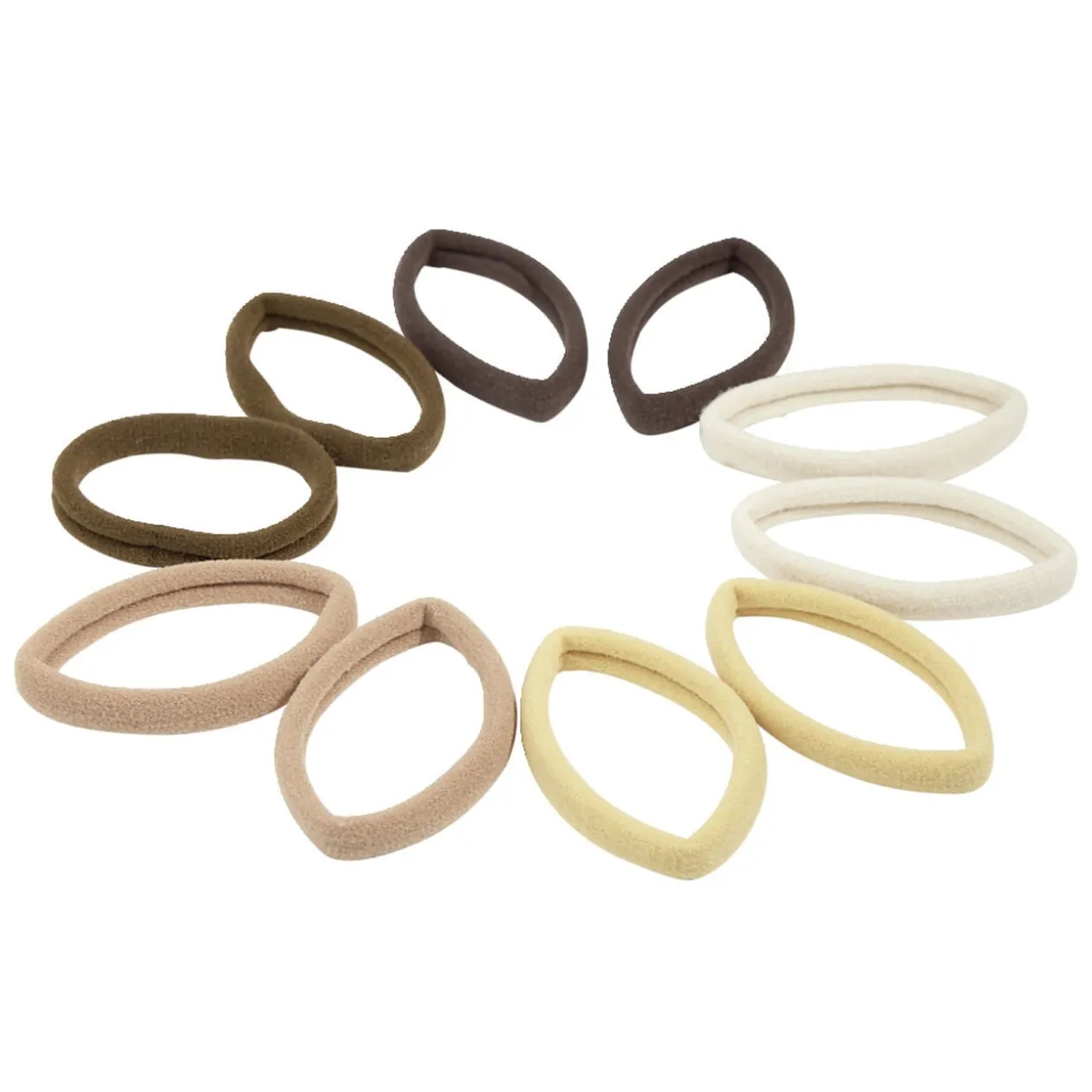 Élastique à cheveux x10 multicolore