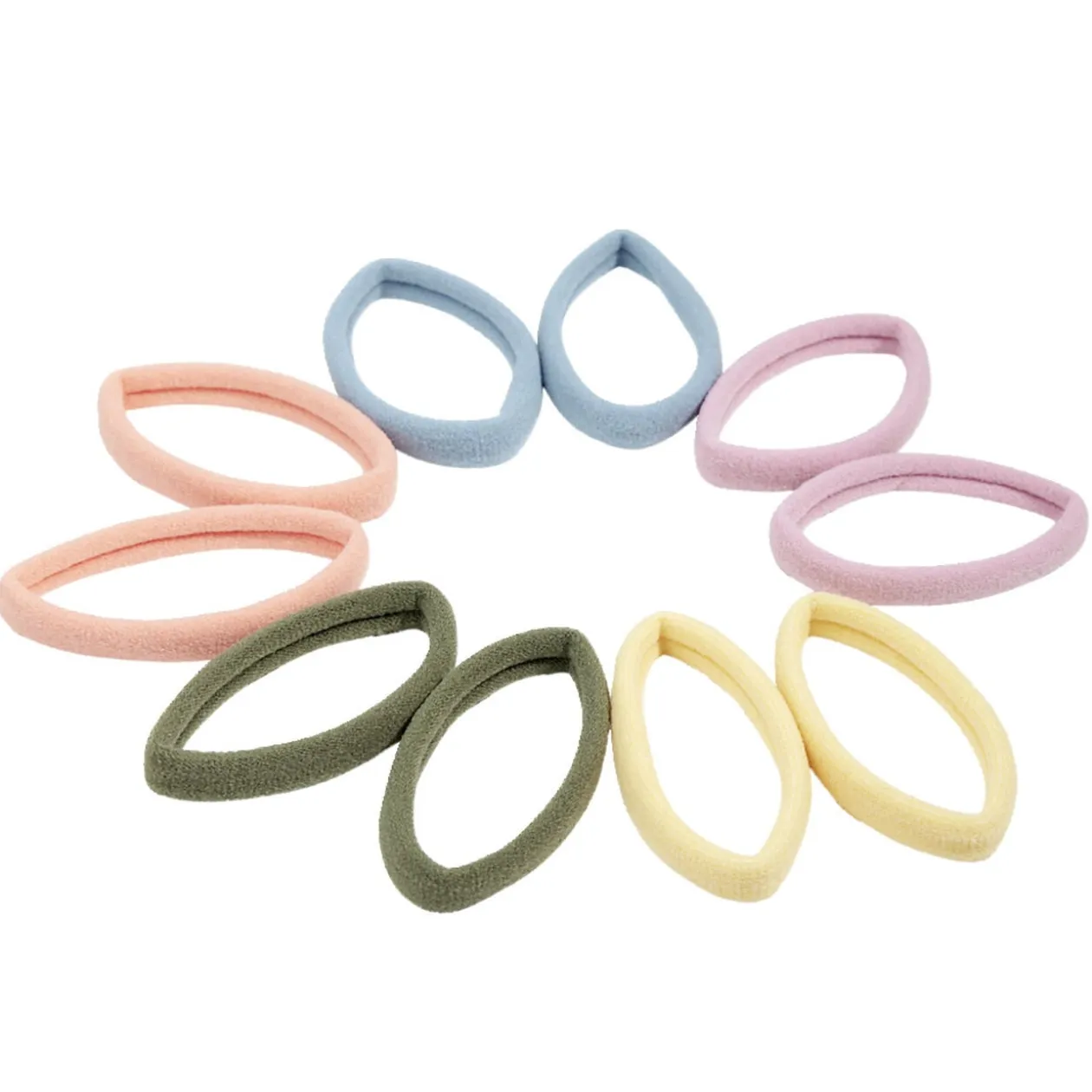 Élastique à cheveux x10 multicolore