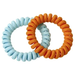 Élastique à cheveux x4 spirale 4 couleurs