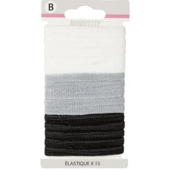 Élastique en mousse noir blanc gris x15 < Gifi Online